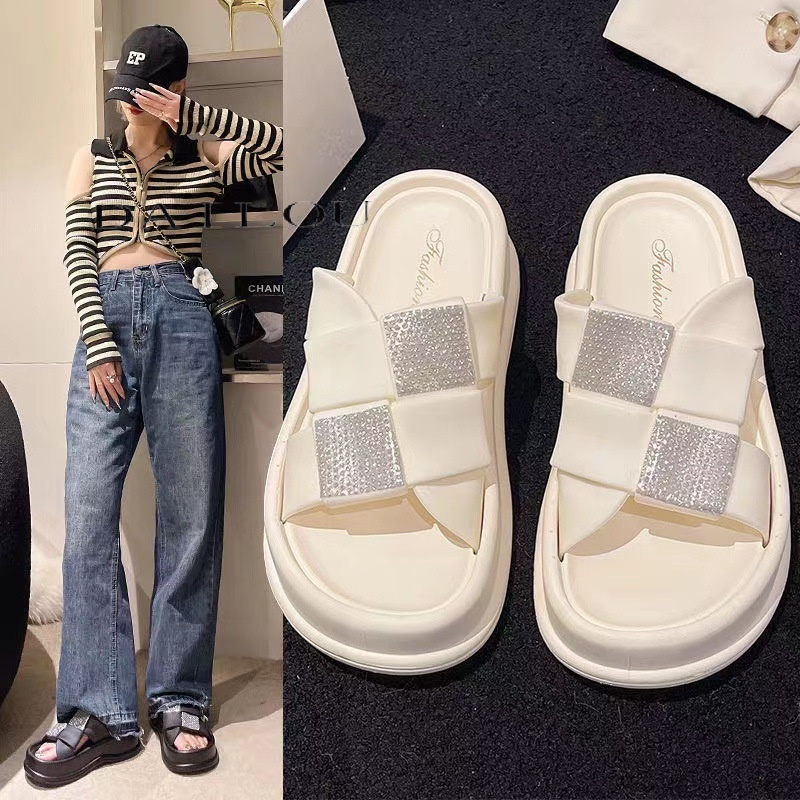 Dép sandal nữ dép quai hậu nữ Đế Dày 2023 NEW thoải mái mềm mại dép đế cao B98G1MO 34Z230822