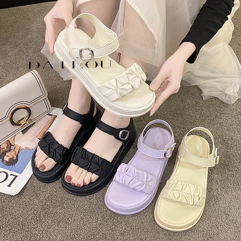 Dép sandal nữ dép quai hậu nữ Đế Dày 2023 NEW thoải mái mềm mại dép đế cao B98G1KJ 34Z230822