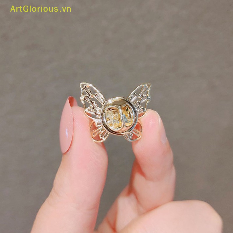 Ghim Cài Áo Hình Bướm Bằng Kim Loại Chống Chói Cho Nữ vn