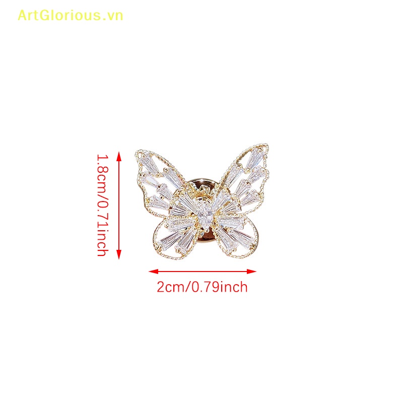 Ghim Cài Áo Hình Bướm Bằng Kim Loại Chống Chói Cho Nữ vn