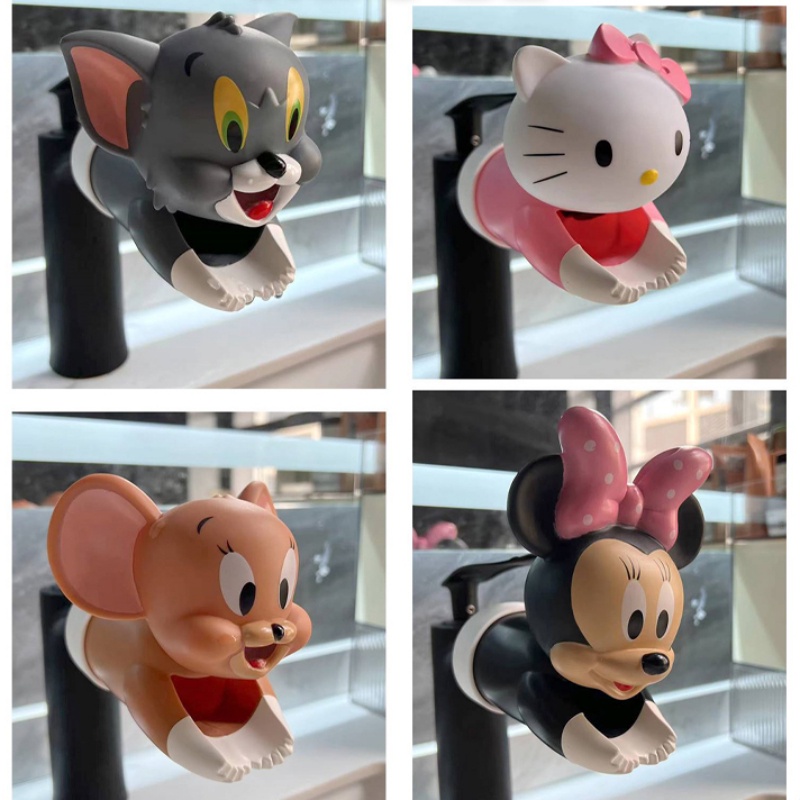 Đầu Nối Dài Vòi Nước Rửa Tay Bằng Silicon Hình Chuột minnie Dễ Thương Cho Bé