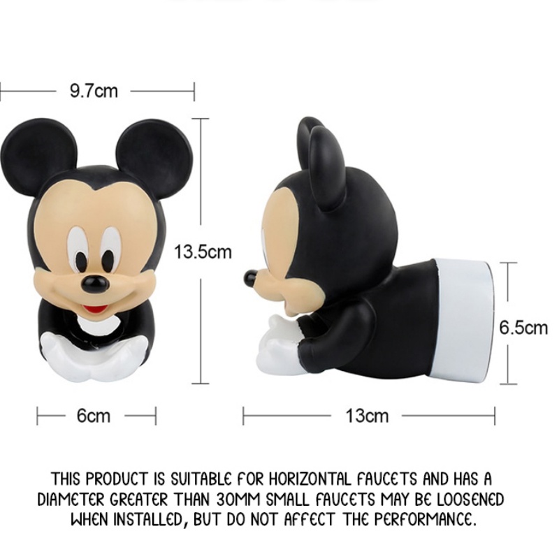 Đầu Nối Dài Vòi Nước Rửa Tay Bằng Silicon Hình Chuột minnie Dễ Thương Cho Bé