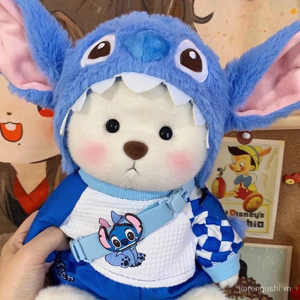 Thú Nhồi Bông Hình Gấu Dễ Thương Cho Bé Gái