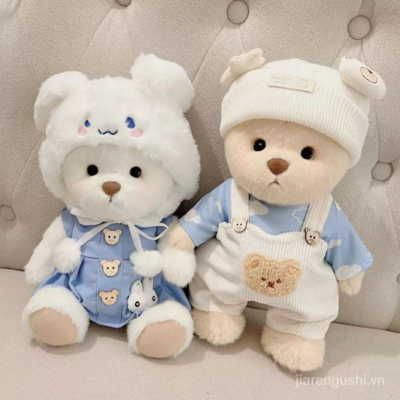 Thú Nhồi Bông Hình Gấu Dễ Thương Cho Bé Gái