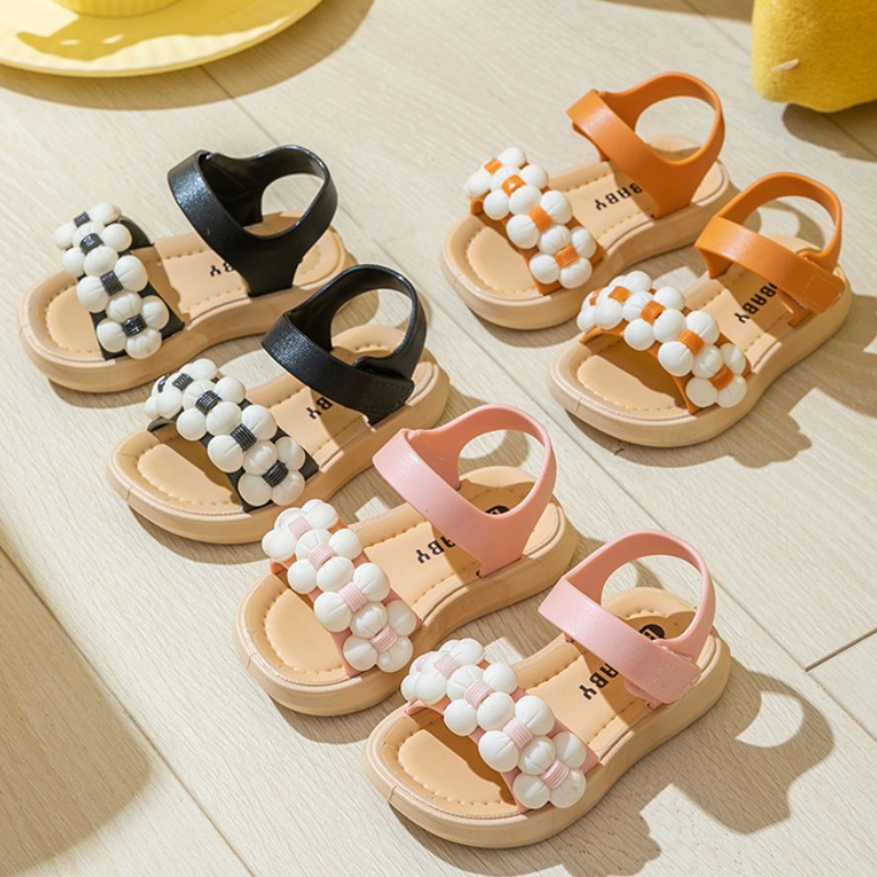 CUTE Mẫu mới dép trẻ em công chúa dép mát mẻ hoạt hình đáy mềm bãi biển em bé bạn học