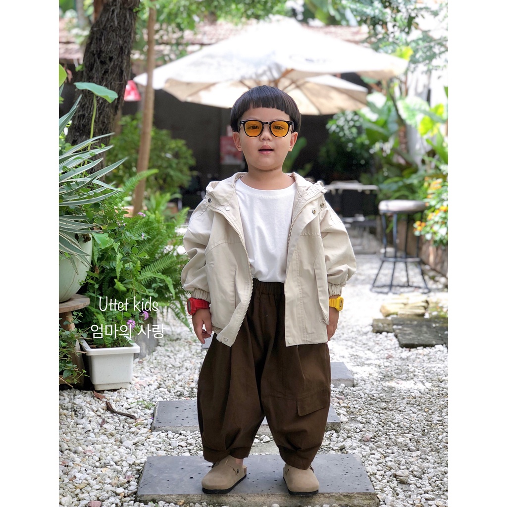 ÁO KHOÁC KAKI PHONG CÁCH HÀN QUỐC CHO BÉ GÁI VÀ BÉ TRAI RẤT ĐẸP 3523