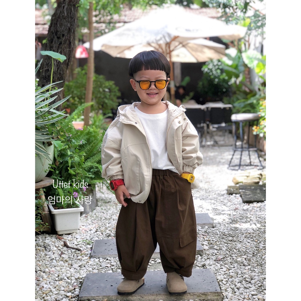 ÁO KHOÁC KAKI PHONG CÁCH HÀN QUỐC CHO BÉ GÁI VÀ BÉ TRAI RẤT ĐẸP 3523