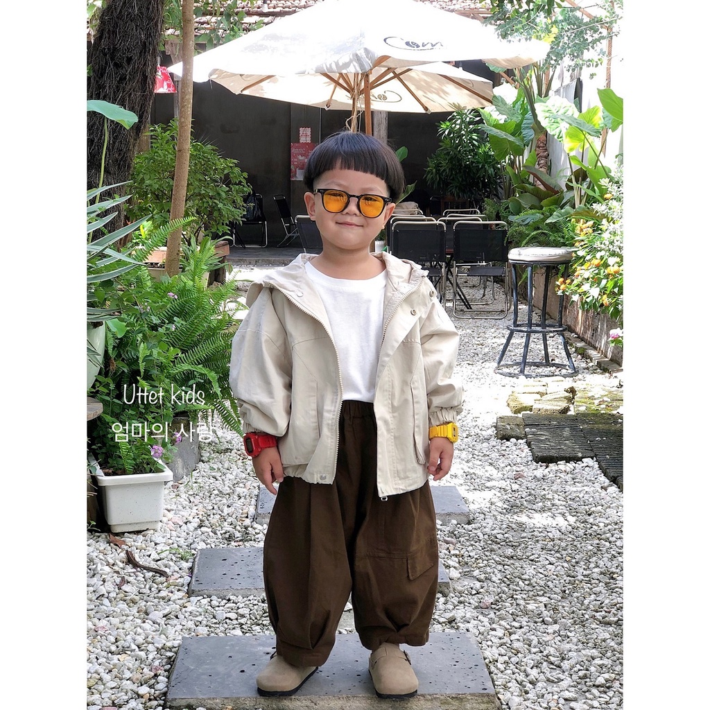 ÁO KHOÁC KAKI PHONG CÁCH HÀN QUỐC CHO BÉ GÁI VÀ BÉ TRAI RẤT ĐẸP 3523