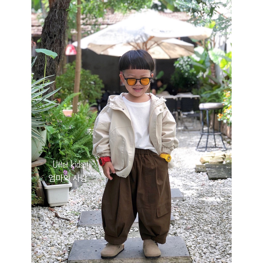 ÁO KHOÁC KAKI PHONG CÁCH HÀN QUỐC CHO BÉ GÁI VÀ BÉ TRAI RẤT ĐẸP 3523
