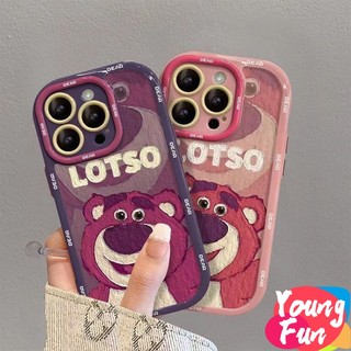 lotso Cho samsung Ốp lưng điện thoại chống rơi gấu dâu dễ thương a12 a03s a11 a03 a23 a14 a13 a04e a04s a53 a73 a33 a52 a51 a71 a72 a22 a32 a02
