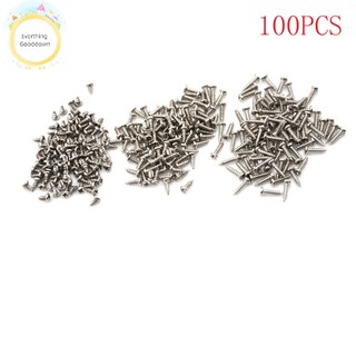 (Everso) Bộ 100 Ốc Vít m2 Đầu Tròn
