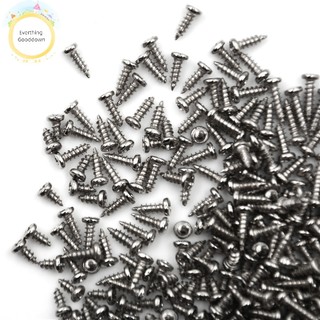 (Everso) Bộ 100 Ốc Vít m2 Đầu Tròn