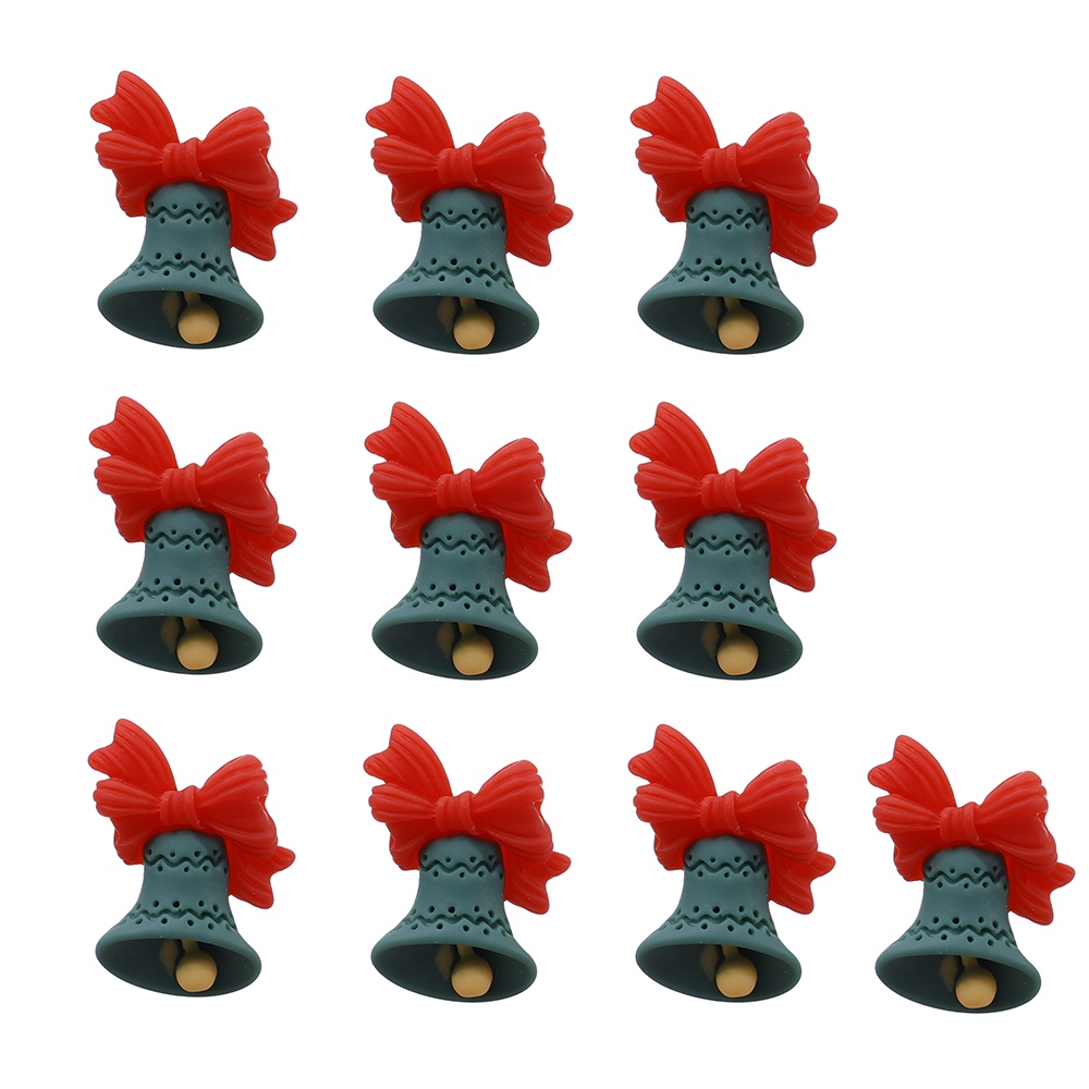 Set 10 Tượng Ông Già Noel Hoạt Hình mini Dễ Thương Trang Trí Túi Xách / Điện Thoại diy