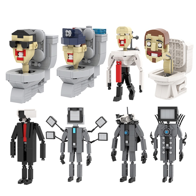 Skibidi Bộ Đồ Chơi Lắp Ráp Mô Hình toilet man vs Sáng Tạo Cho Bé