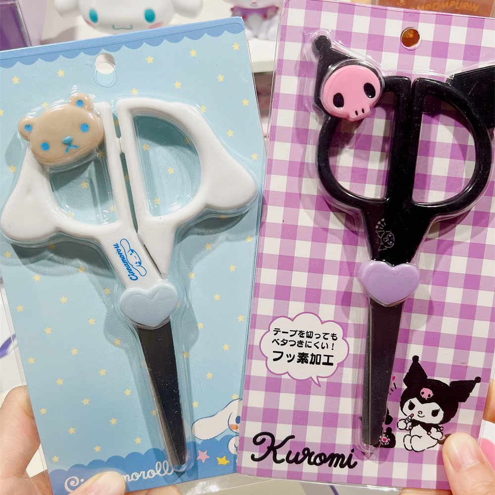 SANRIO Dễ Thương Kéo Cắt Giấy Kim Loại Hình kuromi cinnamoroll