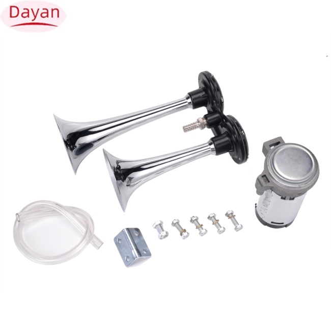 Kèn Hơi Hai Tông 12v / 24v 110db Cho Xe Hơi / Xe Máy / Xe Tải / Tàu Thuyền