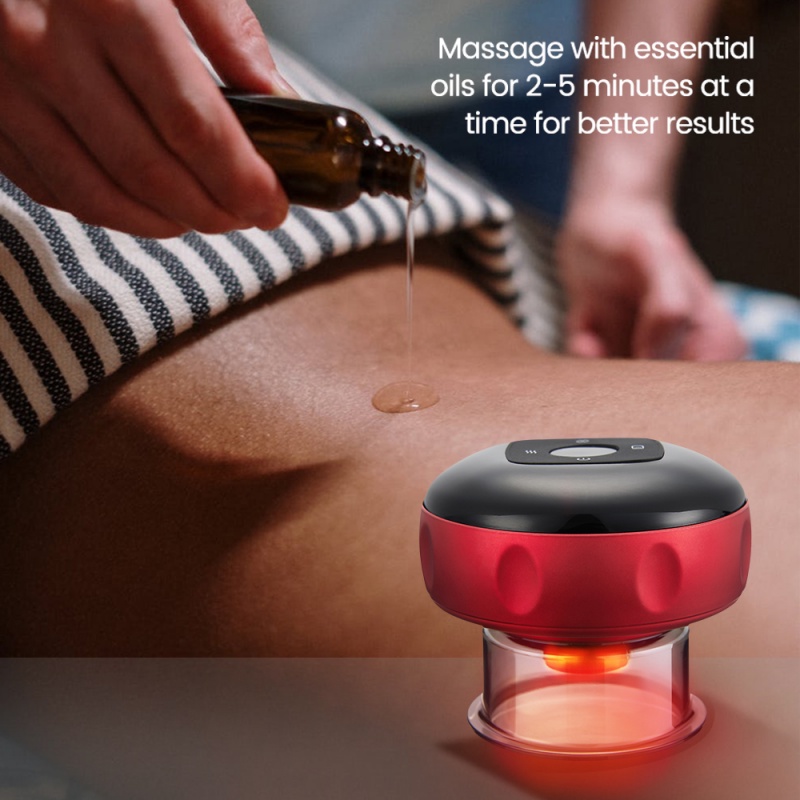 Máy giác hơi điện mini cầm tay massage thông minh, máy cạo gió 6 cấp độ giảm đau nhức, tăng tuần hoàn máu