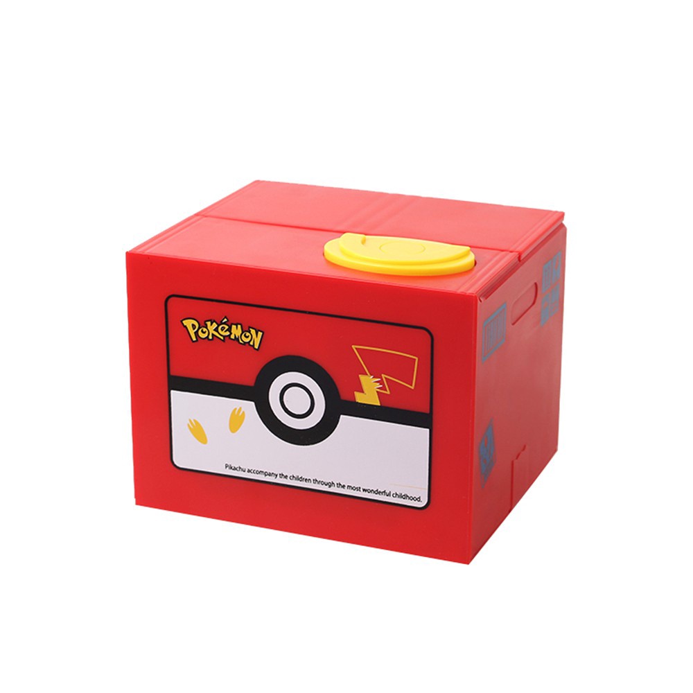 Ống Heo Tiết Kiệm Điện Tử Hình pokemon pikachu Ăn trộm Đáng Yêu An Toàn Cho Trẻ Em