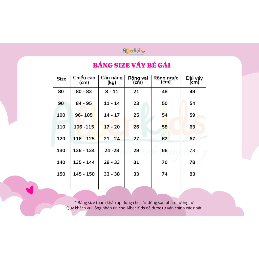 Váy đỏ bé gái ALBERKIDS An Liên công chúa xinh đẹp cho trẻ em 2,3,4,5,6,7,8,9,10,11,12 tuổi