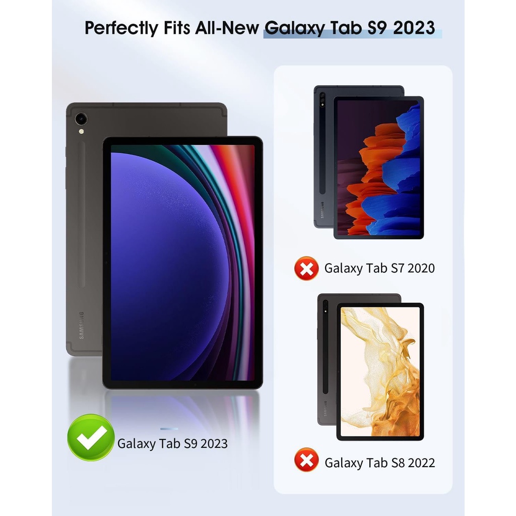 Bao Da Máy Tính Bảng Từ Tính Mỏng Nhẹ in Hình moko Cho samsung galaxy tab s9 11 inch sm-J710 / Smx716B / sm-J718U Giá Đỡ