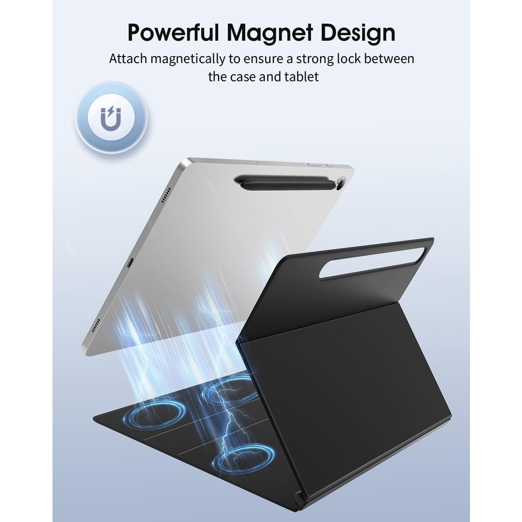 Bao Da Máy Tính Bảng Từ Tính Mỏng Nhẹ in Hình moko Cho samsung galaxy tab s9 11 inch sm-J710 / Smx716B / sm-J718U Giá Đỡ