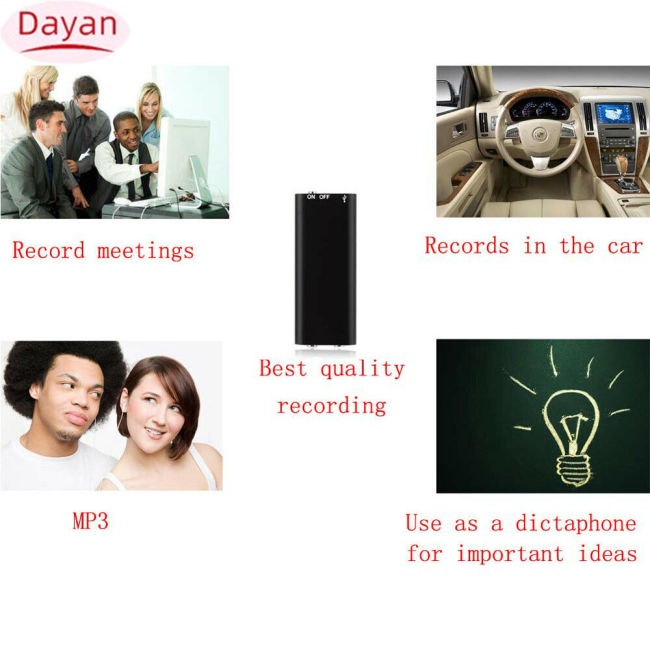 Thiết Bị Ghi Âm mini 96 Tiếng 8gb