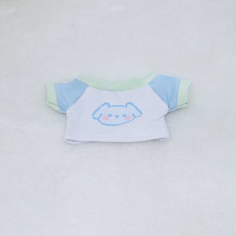 Mới Áo Thun cotton 20cm + Quần Short denim Thời Trang Cho Búp Bê