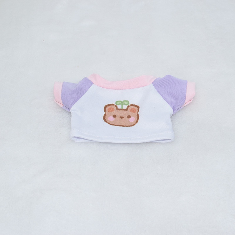 Mới Áo Thun cotton 20cm + Quần Short denim Thời Trang Cho Búp Bê