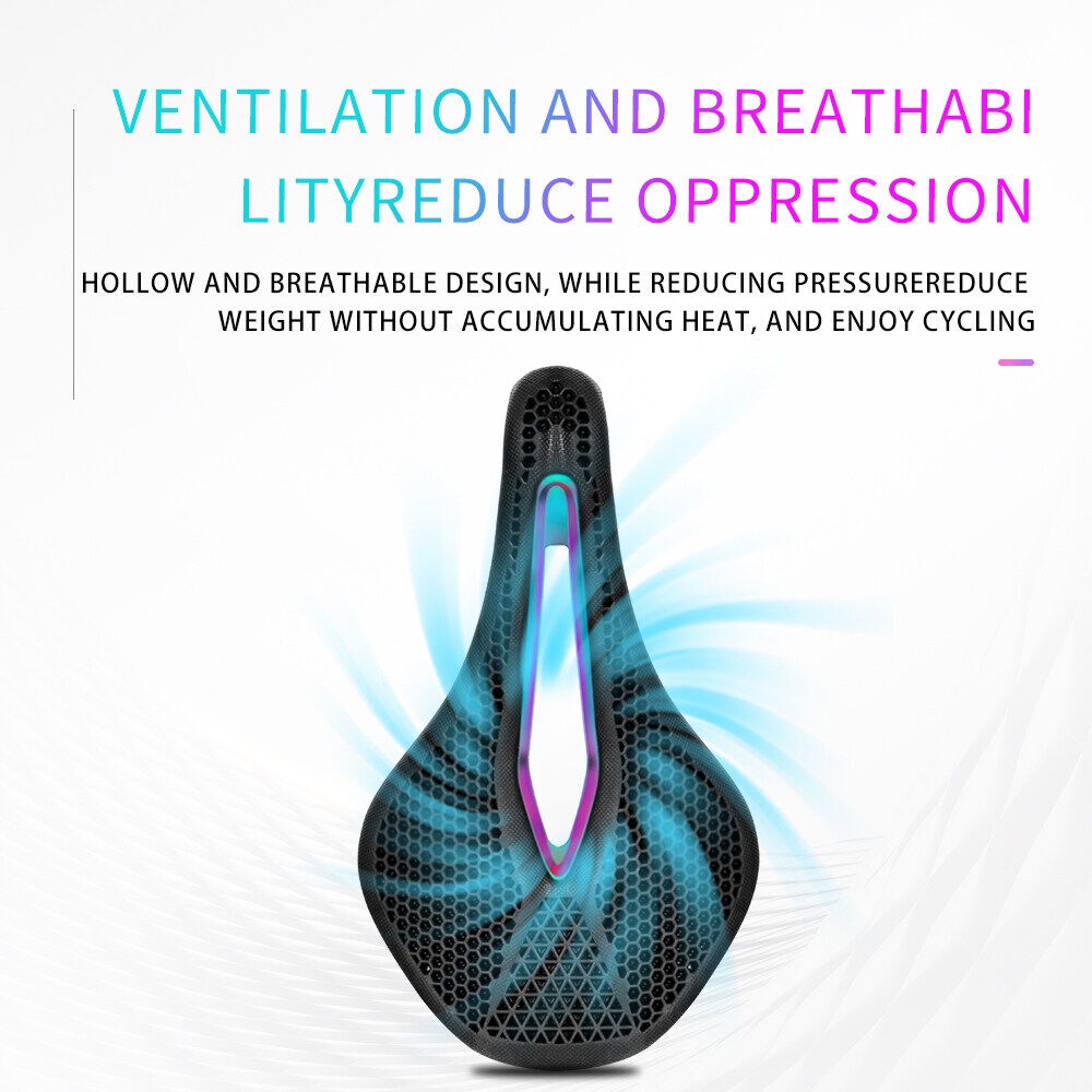 ESLNF Yên Xe Đạp Leo Núi Bằng Cao Su Hình Tổ Ong 3d Thoáng Khí Siêu Nhẹ Chống Trượt