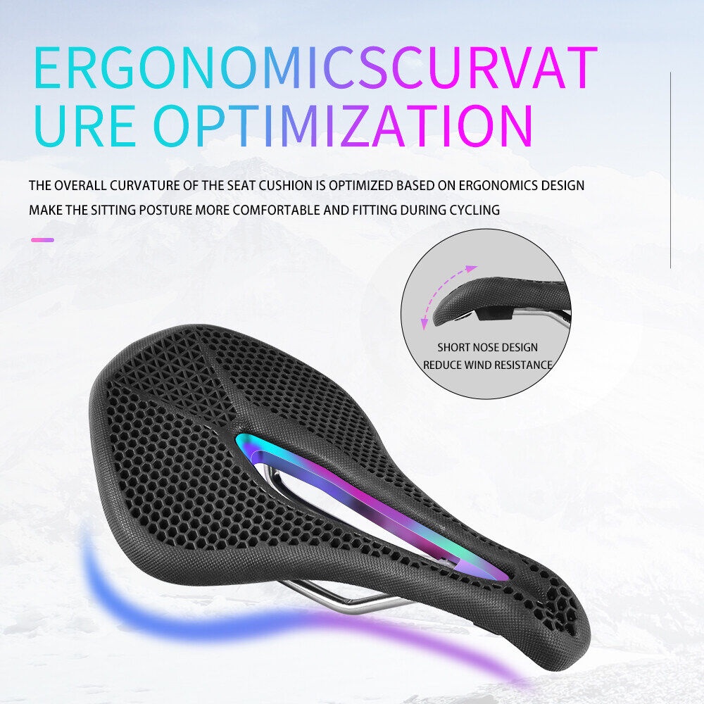 ESLNF Yên Xe Đạp Leo Núi Bằng Cao Su Hình Tổ Ong 3d Thoáng Khí Siêu Nhẹ Chống Trượt