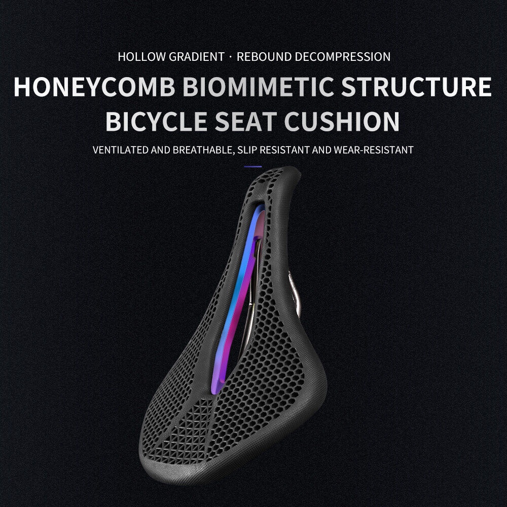 ESLNF Yên Xe Đạp Leo Núi Bằng Cao Su Hình Tổ Ong 3d Thoáng Khí Siêu Nhẹ Chống Trượt