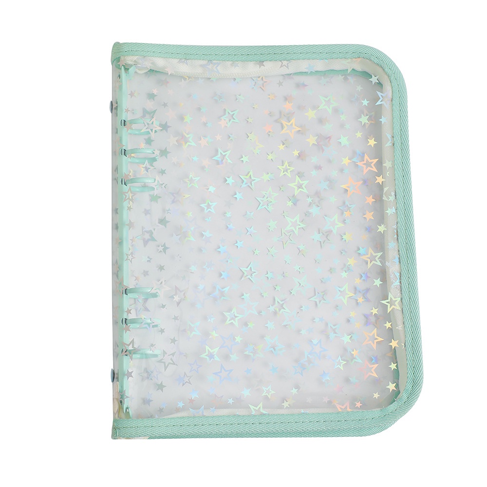 Album Đựng Ảnh Khổ a5 Bằng pvc Trong Suốt laser Họa Tiết Ngôi Sao Kích Thước 3 inch