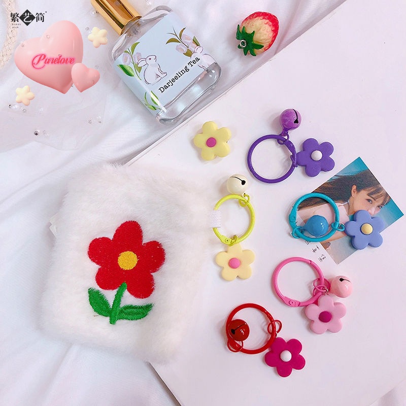 Móc Chìa Khóa Xe Hơi / Túi Xách Hình Hoa / Chuông Nhỏ Xinh Thời Trang Cho Bạn Gái Mới