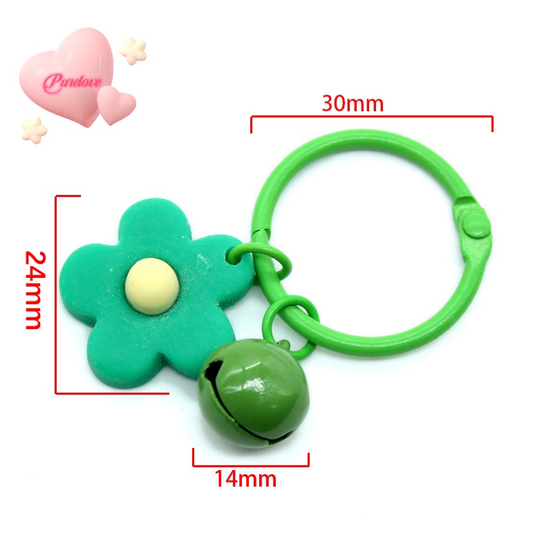 Móc Chìa Khóa Xe Hơi / Túi Xách Hình Hoa / Chuông Nhỏ Xinh Thời Trang Cho Bạn Gái Mới