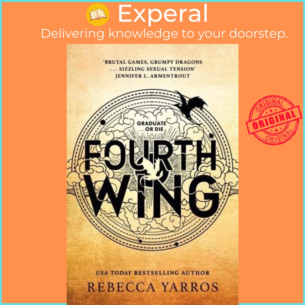 Sách - Fourth Wing - The Empyrean by Rebecca Yarros (UK edition, Paperback)