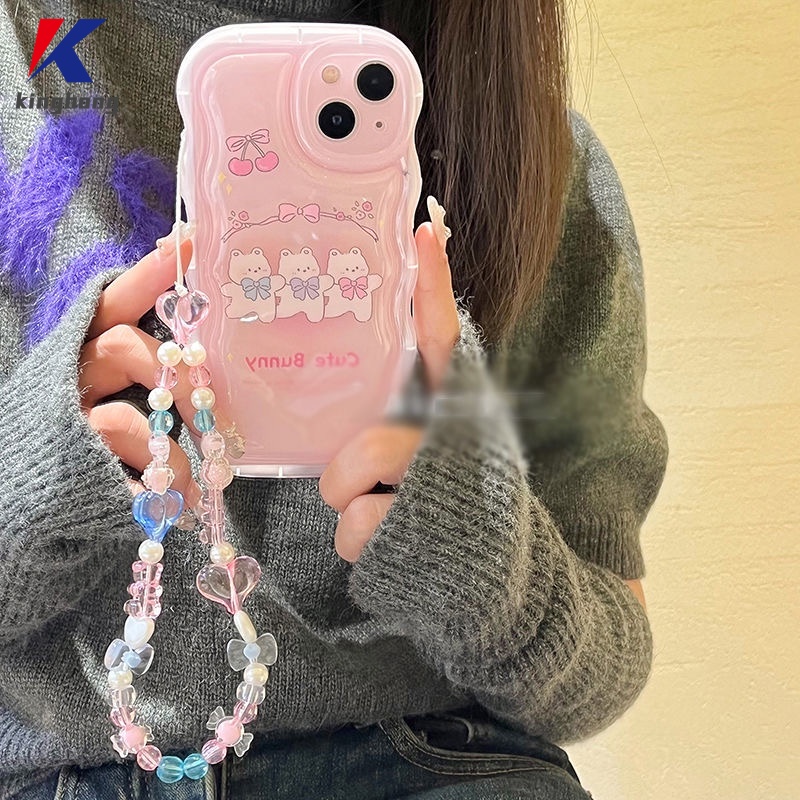 Hoạt Hình Dây Đeo Tay Xỏ Hạt Hình Gấu / Thỏ / Trái Tim Dễ Thương Thời Trang Phổ Biến