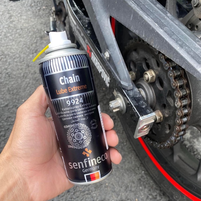 Dưỡng Sên Senfineco Chain Lube Dưỡng Sên 2 Bánh Không Văng , Chịu Nhiệt 265 Độ