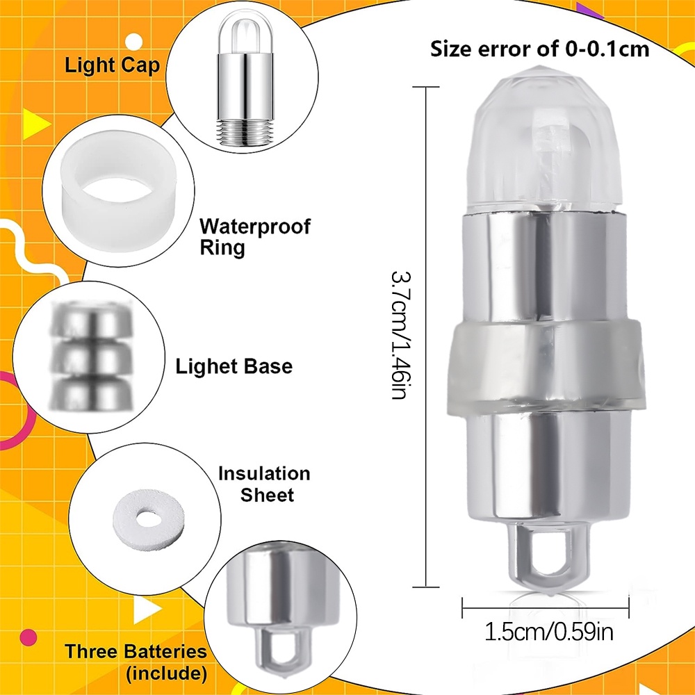 Bóng Đèn led mini Ánh Sáng Trắng Ấm Đa Năng Chống Thấm Nước Trang Trí Tiệc Cưới / Sinh Nhật / Bó Hoa diy