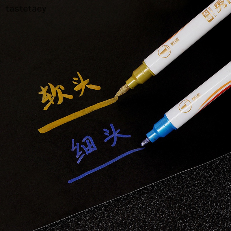 Tast Bút Đánh Dấu Hai Màu Hai Đầu Cọ Dầu Mềm Mại Nhanh Khô Vĩnh Viễn Dành Cho Họa Sĩ Vẽ Tranh Thời Trang Cho Văn Phòng