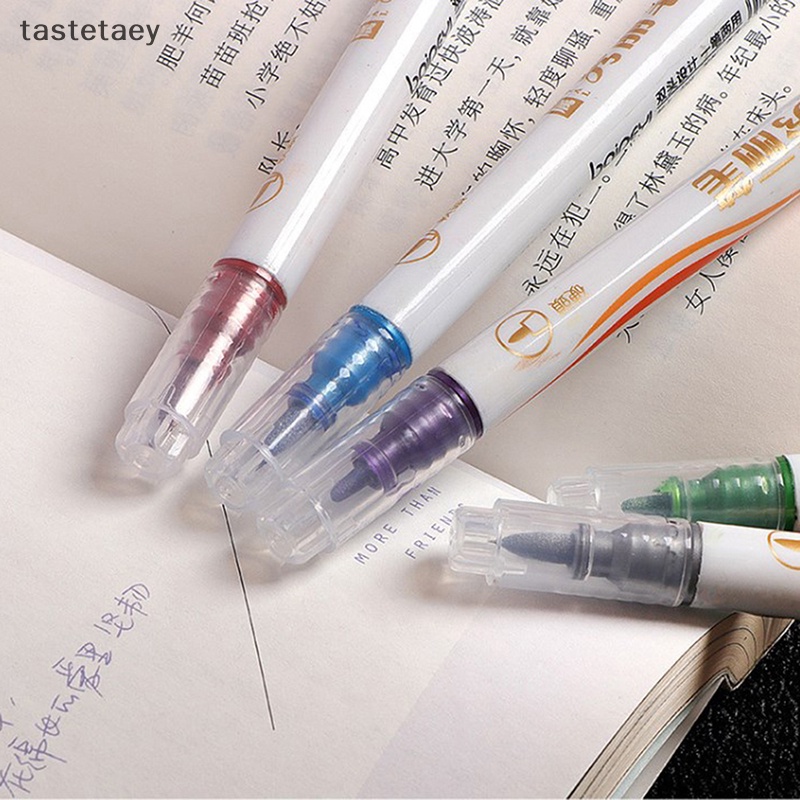 Tast Bút Đánh Dấu Hai Màu Hai Đầu Cọ Dầu Mềm Mại Nhanh Khô Vĩnh Viễn Dành Cho Họa Sĩ Vẽ Tranh Thời Trang Cho Văn Phòng