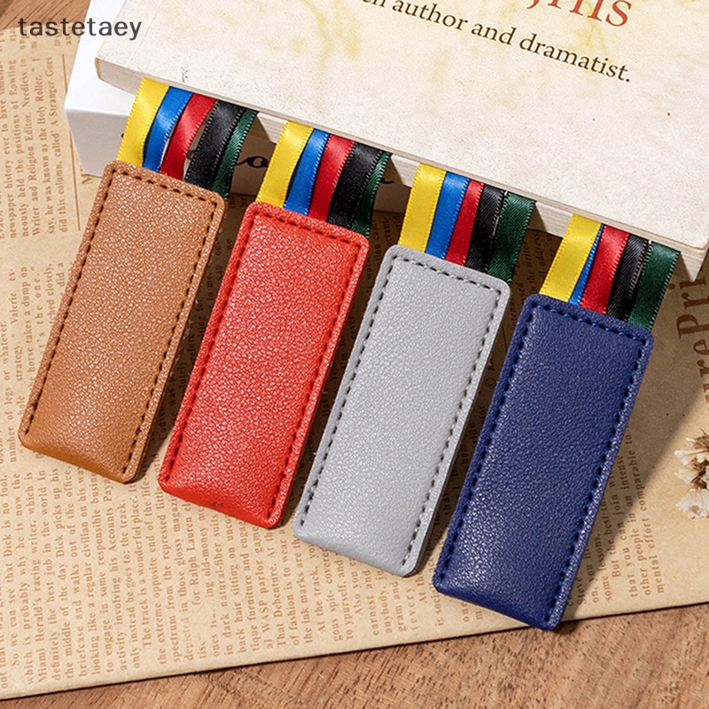 Tast Sách Da Đánh Dấu Trang Dây Ruy Băng Góc Tối Giản vintage Đánh Dấu Trang Sách Tay Dùng Làm Quà Tặng Đầu Đọc