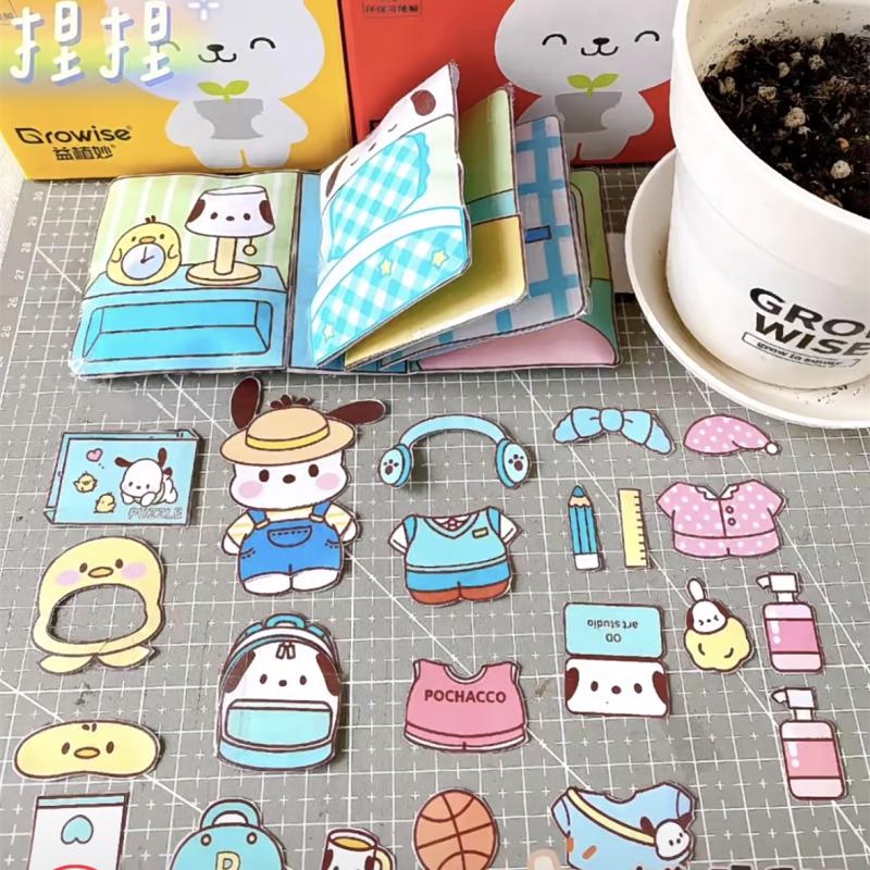 Đồ Chơi Xếp Hình Ngôi Nhà Búp Bê Bằng Giấy Thủ Công Dễ Thương Cho Bé