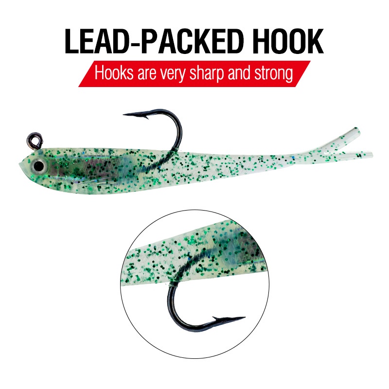 1 Mồi Câu Cá Giả Bằng silicone Mềm 7cm / 6g