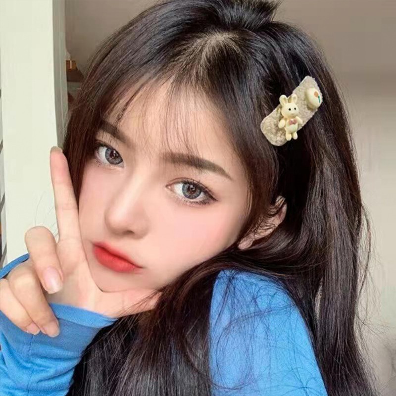 Dễ Thương Kẹp Tóc Hình Thỏ / Gấu Bông Đáng Yêu Dành Cho Nữ