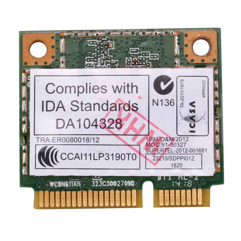 Card wifi Băng Tần Kép ar5b22 2.4 / 5ghz 802.11ac bluetooth 4.0 Cho lenovo y400 y500 y410p s215 u330 u430