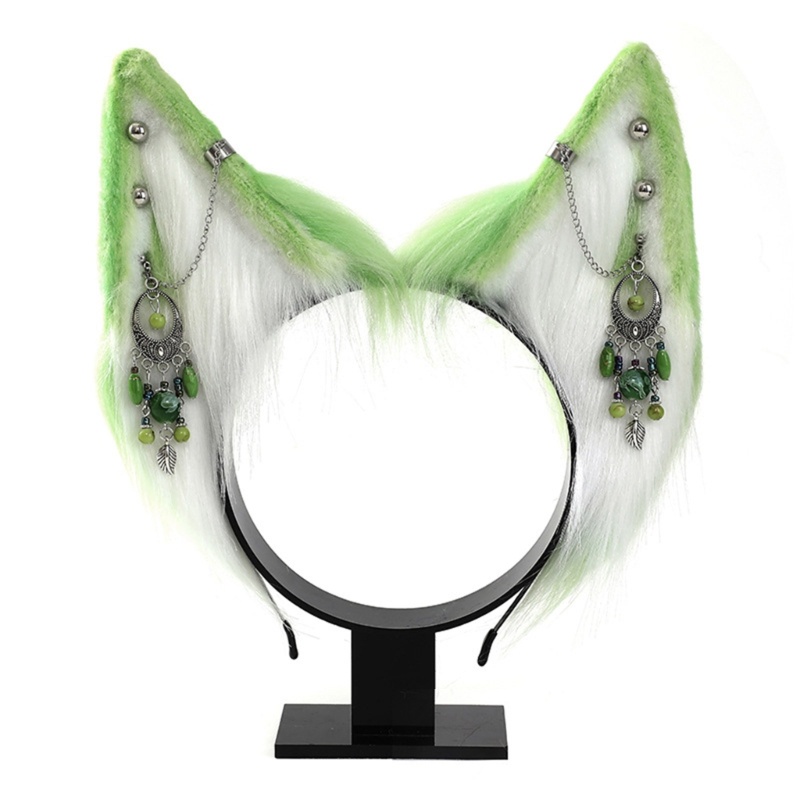 Băng Đô Tai Sói Có Tua Rua Hóa Trang halloween Cho Nữ