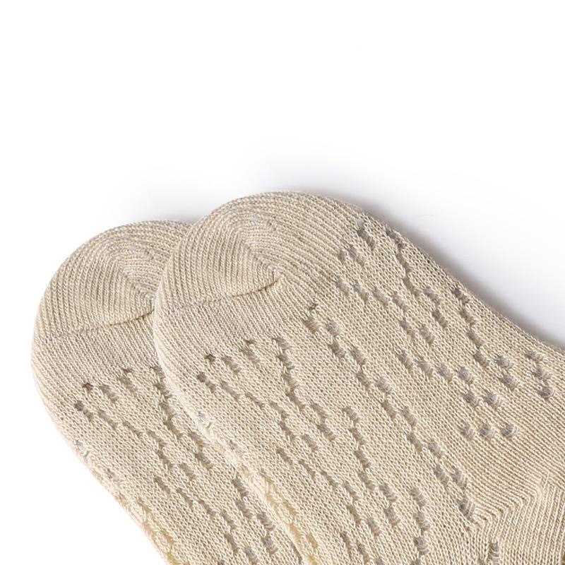 Dễ Thương Đôi Vớ Dài Qua Gối Vải cotton Phối Lưới Thoáng Khí Đính Nơ Đáng Yêu Cho Bé Gái YR