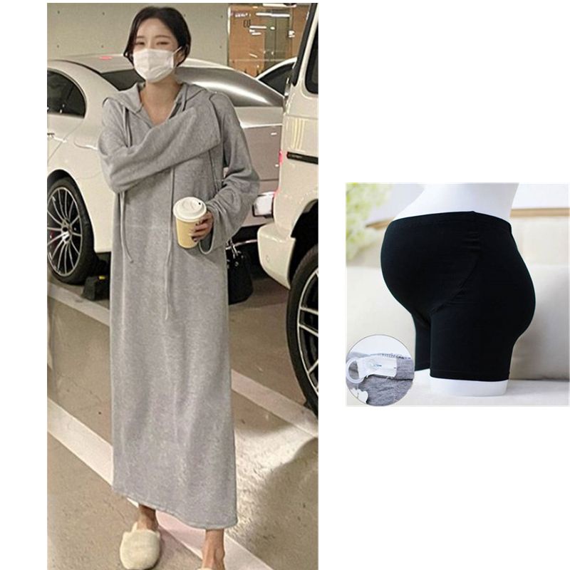 YHTN váy bầu Thời trang đầm bầu bigsize bigsize tay dài xinh set dễ thương váy bầu dự tiệc