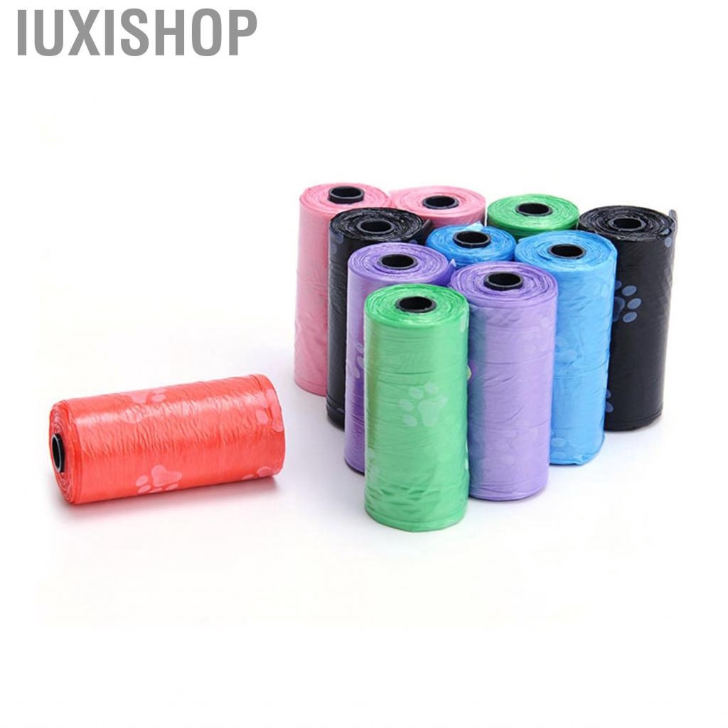 Iuxishop Poop Bags Roll Waste Garbage Dispenser Plastic  Leak Proof Easy Cleaning