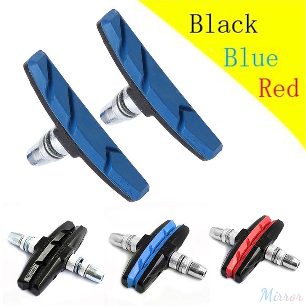 ♕ 2 Chiếc Xe Đạp Phanh Im Lặng Da Xe Đạp Leo Núi Tốc Độ Chết Má Phanh Xe Đạp Leo Núi V Phanh Cao Su Má Phanh Xe Đạp